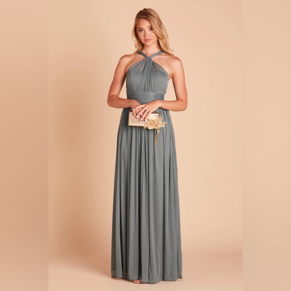 Birdy Grey KIKO DRESS CHIFFON SEA GLASS NEW NWT XS BRIDESMAID WEDDING